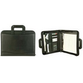 Leatherette Executive Zippered Portfolio Case w/ Calculator